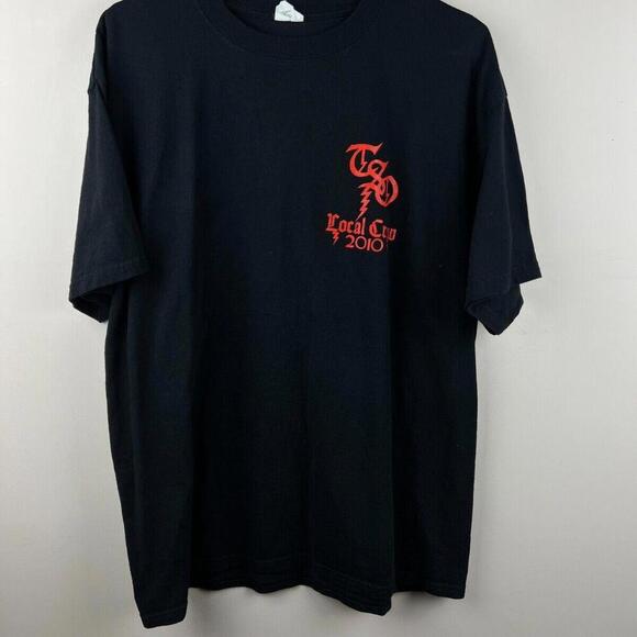 Trans Siberian Orchestra 2010 Local Crew Shirt Sz XL RARE TSO Black - Picture 1 of 5
